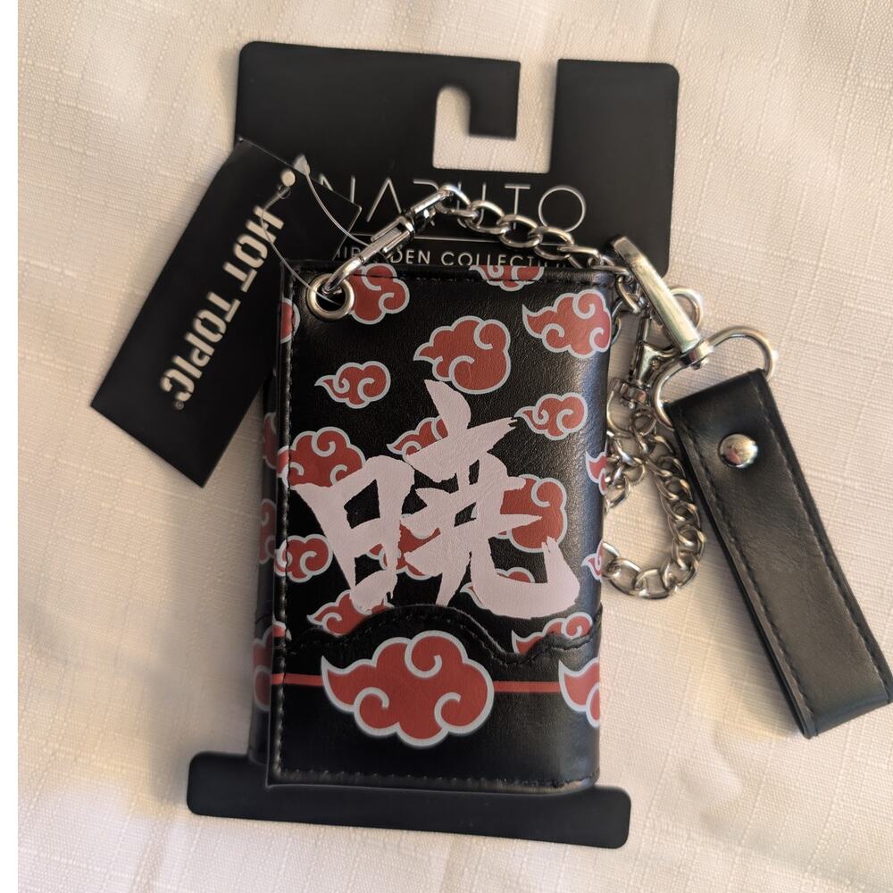 Naruto Shippuden Akatsuki Trifold Black & Red Wallet